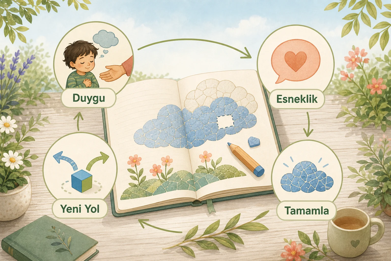 İnfografik: Ebeveyn İçin Tema Notu: Esneklik, Duygu Adlandırma ve Yarım Kalan İşler - Çocuklar İçin En Güzel Masalları Oku