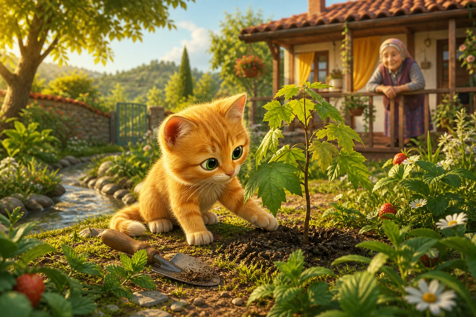 Kedi Misket ve Yeşil Patika: Yeşil Yaprak Masalı | Hayvan Masalları